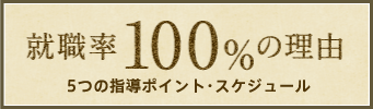 就職率100%の理由